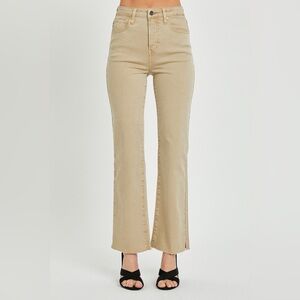 Stylish High Rise Tan Jeans